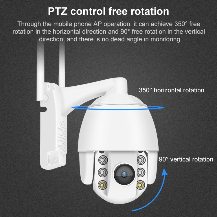 QX2 1080P HD 360 Degrees Panoramic WiFi Day and Night Full-color IP66 Waterproof Smart Camera, Support Motion Detection / Two-way Voice / TF Card, US Plug, WiFi Version QX2 1080P HD 360 Degrees Panoramic WiFi Day and Night Full-color IP66 Waterproof Smart Camera, Support Motion Detection / Two-way Voice / TF Card, US Plug, WiFi Version